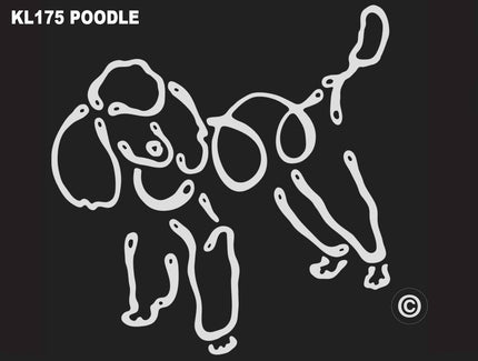 Poodle K-line Window Tattoo