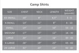 Pet Clothing Dog Camp Shirt - Anchor