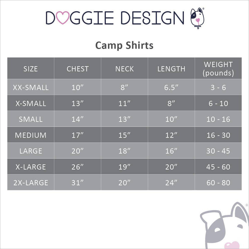 Pet Clothing Hawaiian Camp Shirt Paradise Nights