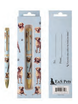 Yellow Lab Ball Point Pen