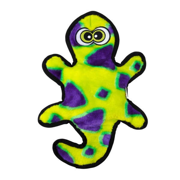 Outward Hound Invincibles Gecko Durable Plush Toy Green MED