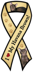 Havana Brown Ribbon Car Trunk Magnet