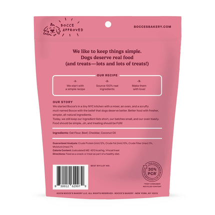 Bocce's Bakery Say MOOOO Biscuit Bags Dog Treats 5oz