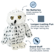 Dog Toy Snow Owl Animated Owl Plush Toy