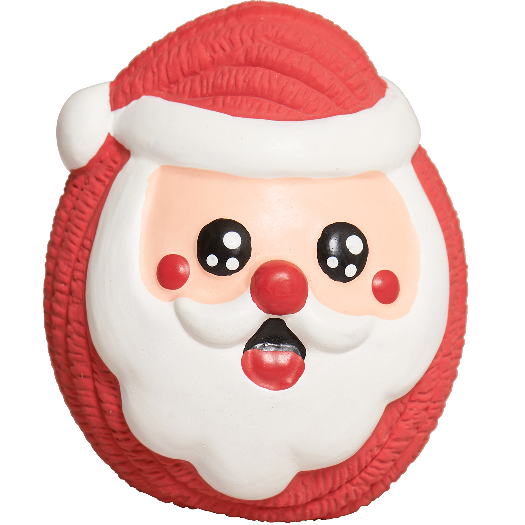 Grumpus & Santa Ruff-Tex Christmas Latex Balls 2pk Dog Toy Set