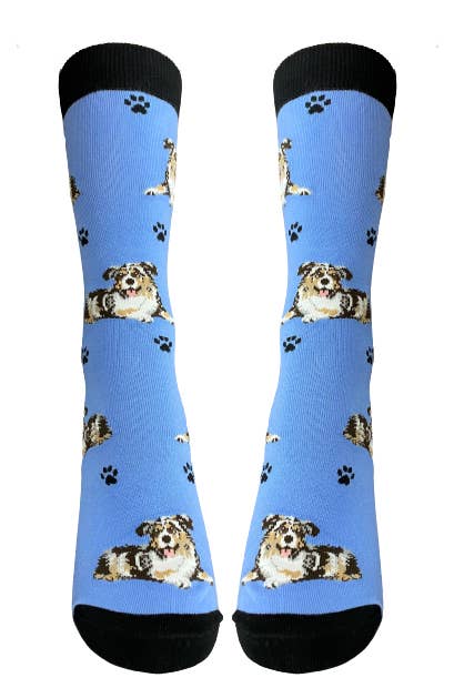 Australian Shepherd Dog Socks-Unisex