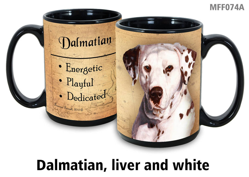 Dalmatian Liver & White Coffee Mug Cup