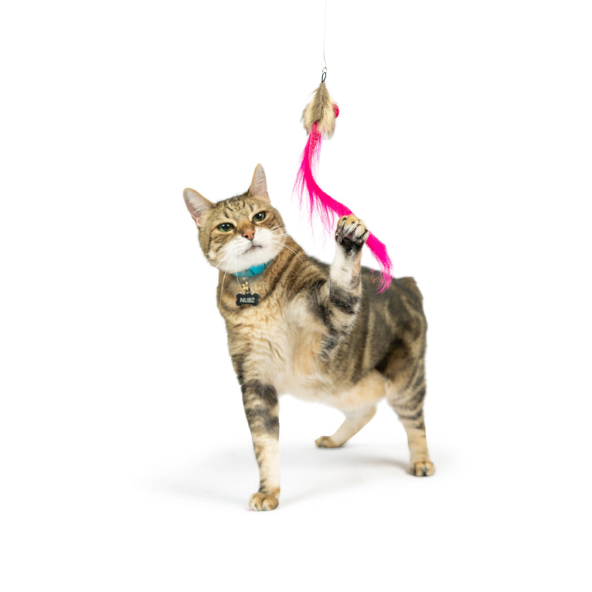 Pink Mouse Tails Teasers 3pk Cat Wand Refill