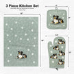 Australian Shepherd, oven mitt set