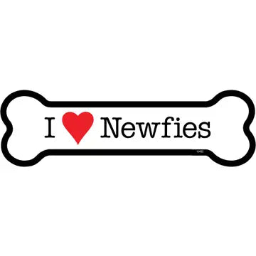 Newfie - Bone Shaped Magnet