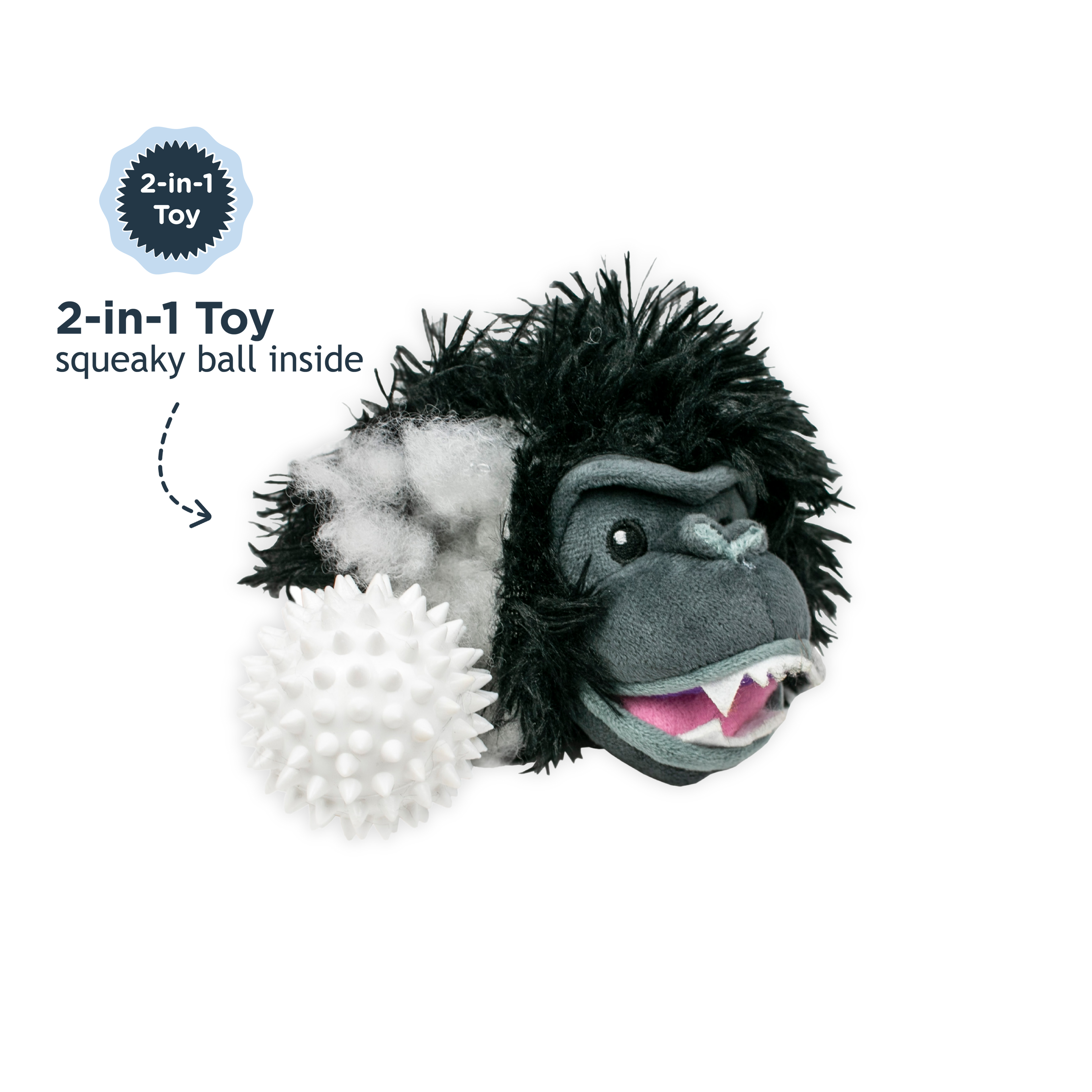 Dog Toy Highland Sheep 2-in-1 Fetch Ball Toy
