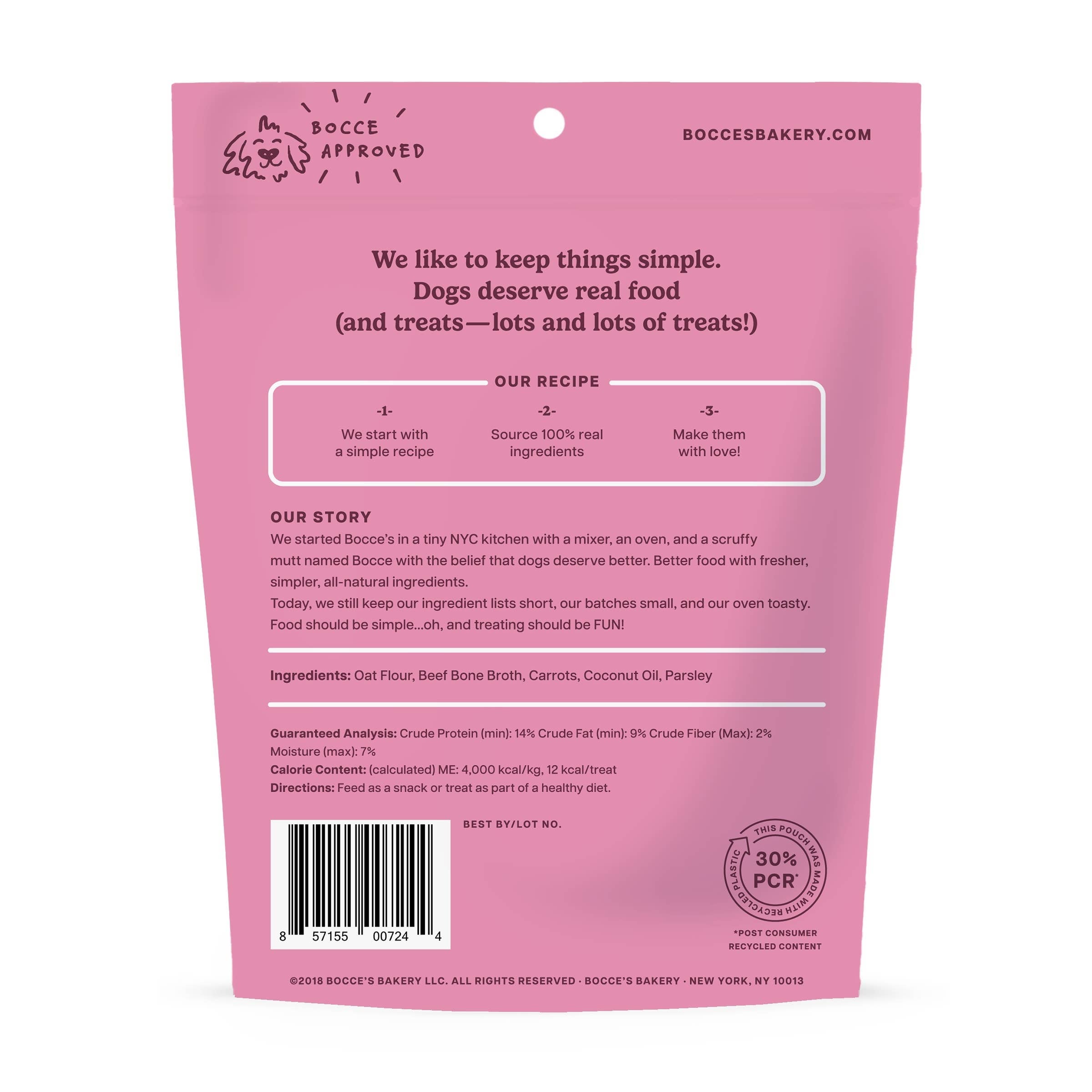 Dog Treat Bocce's Bakery Bone Broth Biscuits Dog Treats 5oz