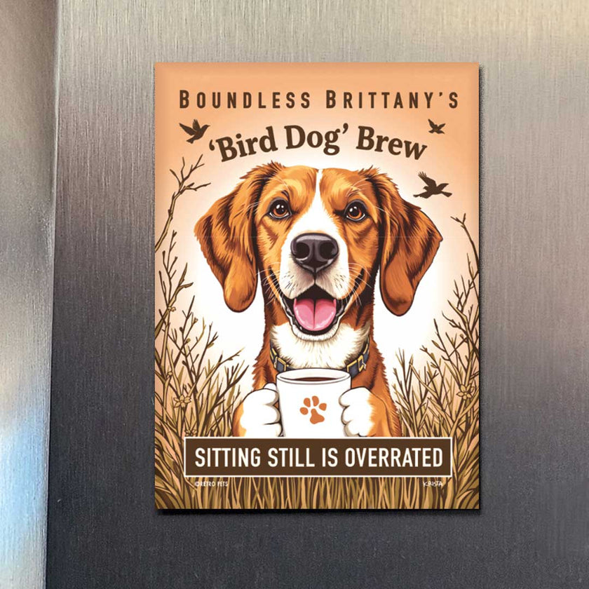 Brittany 'Boundless Brittany Bird Dog Brew Magnets