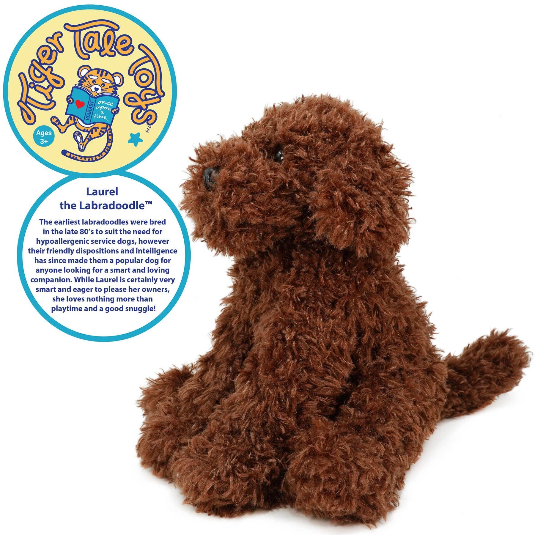 Plush Labradoodle Chocolate Laurel The Labradoodle Stuffed Animal Plush