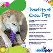 Fish Bone Nylon Dog Toy for Aggressive Chewers | USA Made | SodaPup: Brown