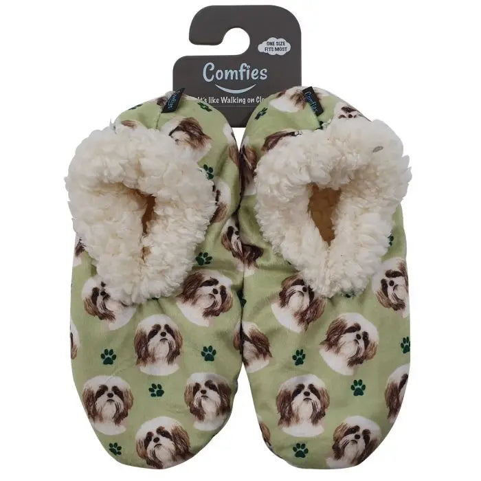 Shih Tzu Tan Slippers