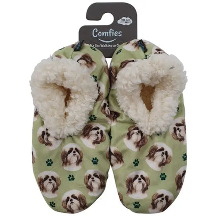 Shih Tzu Tan Slippers