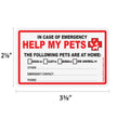 Pet Rescue Decals 2 Pack with Wallet Card