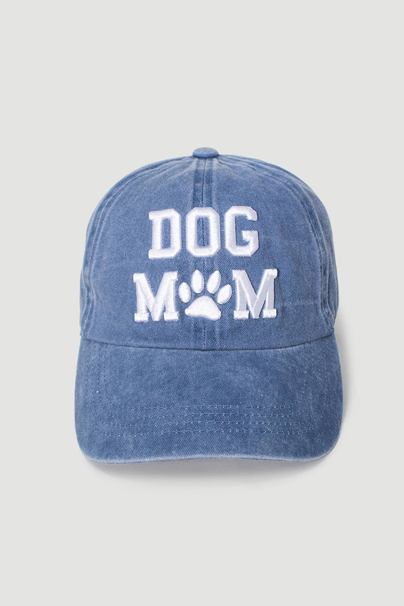 Dog Mom Embroidered Baseball Cap