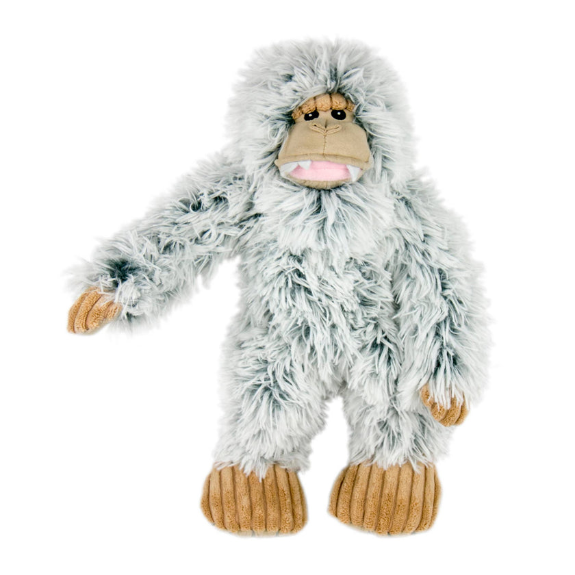 Dog Toy Yeti Grey Plush Yeti With Squeaker Toy