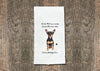 Chihuahua Black Kitchen Towel