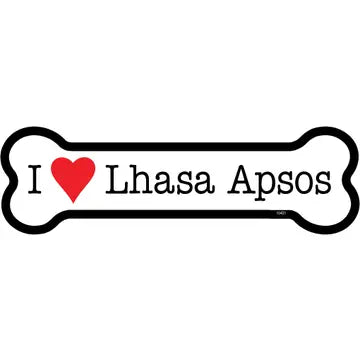 Lhasa Apso - Bone Shaped Magnet