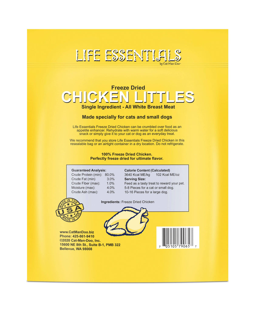 Life Essentials by Cat-Man-Doo Freeze Dried Chicken Littles - 5oz