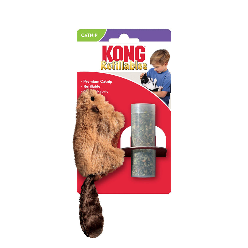 KONG® Refillables Beaver Cat Catnip Toy