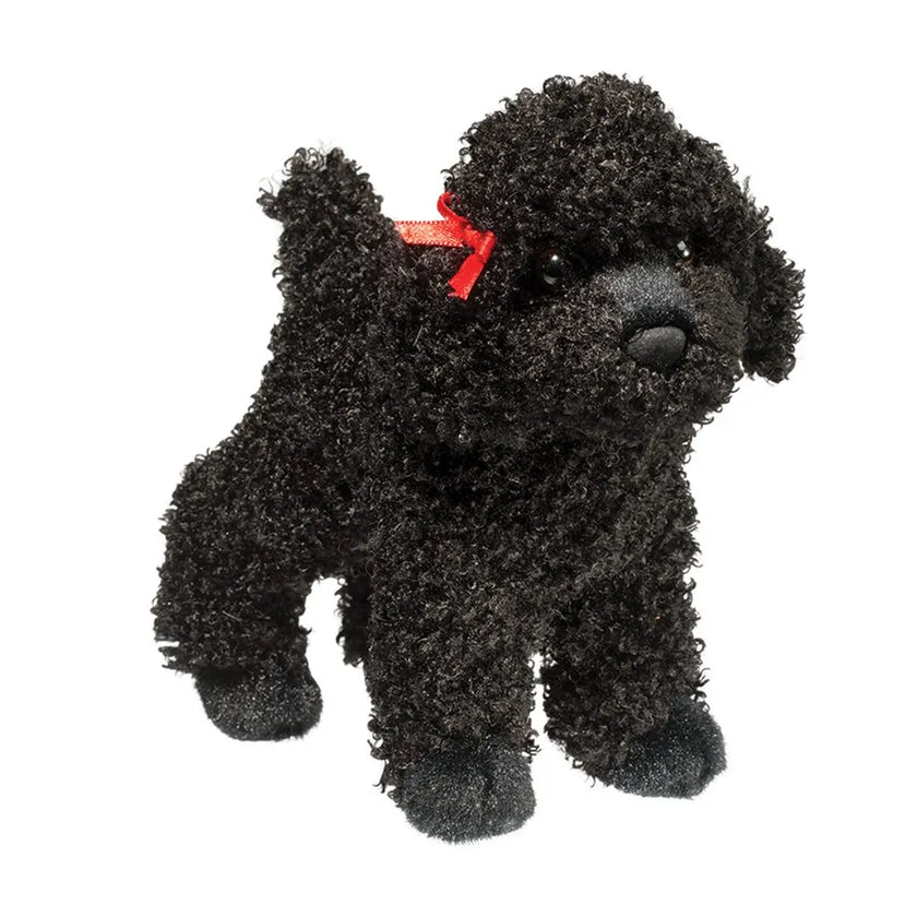 Black Poodle Plush Dog Stuffed Animal 