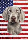 Weimeraner All-American III Garden Flag