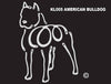 American Bulldog K-line Window Tattoo