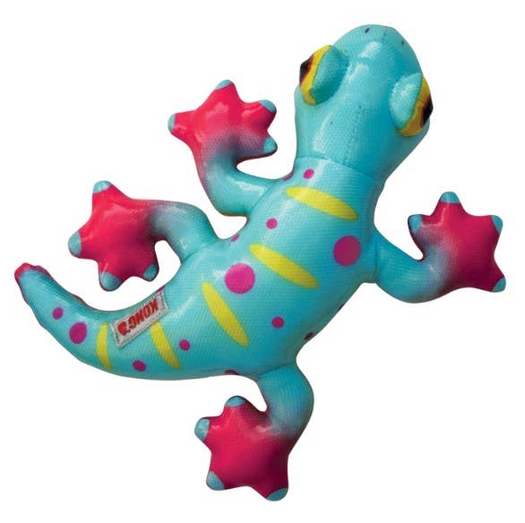 KONG® Shieldz Tropics Gecko Dog Chew Toy Medium