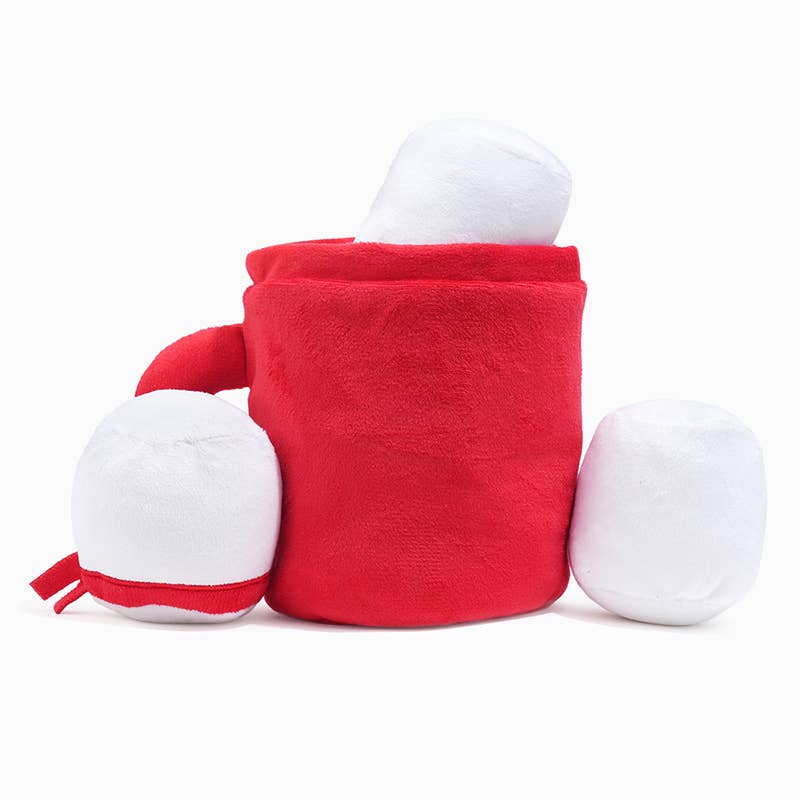 Dog Toy Hot Chocolate Christmas Happy Woofmas Plush Toy Set