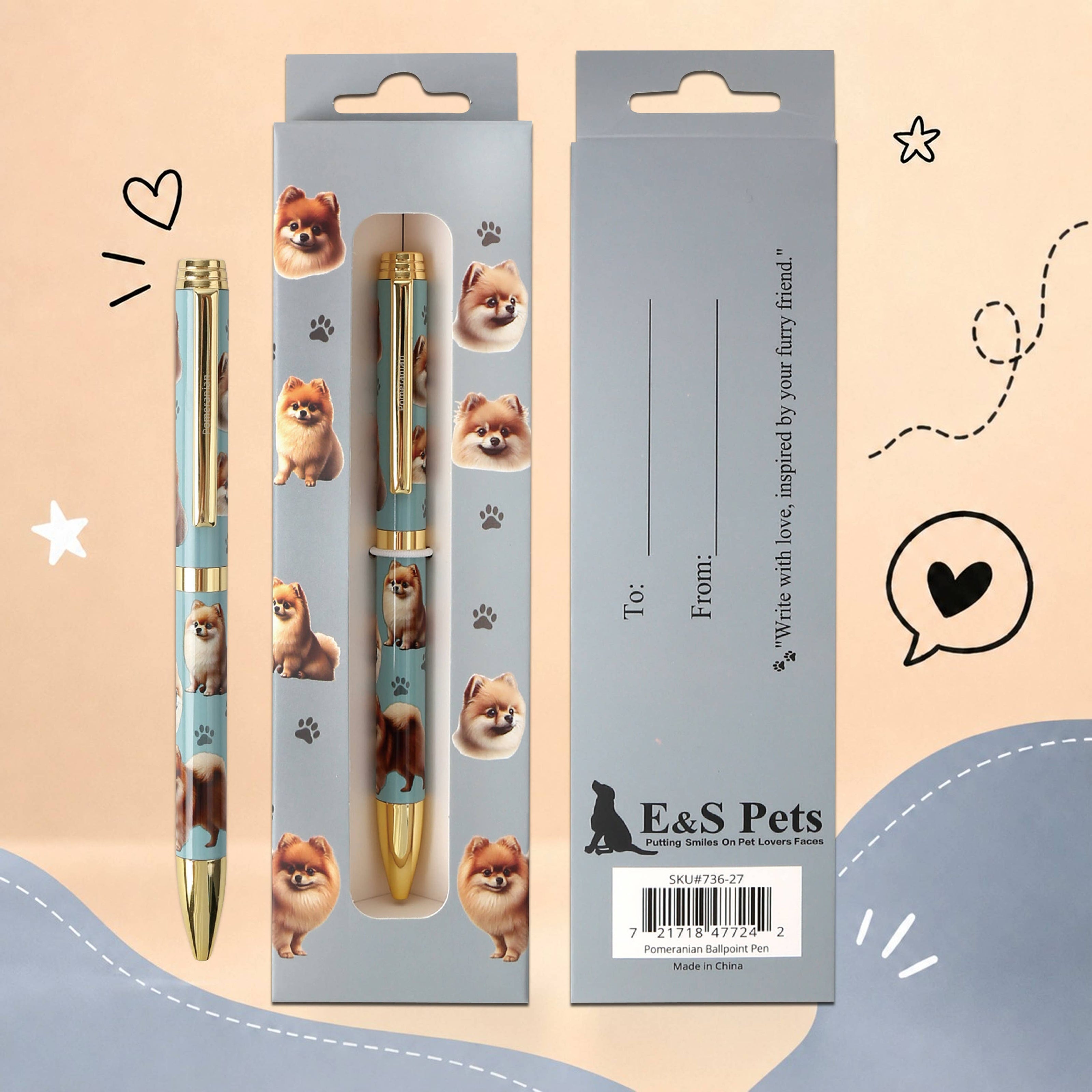 Pomeranian Pet Lover Ballpoint Pen