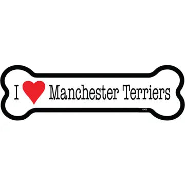 Manchester Terrier - Bone Shaped Magnet