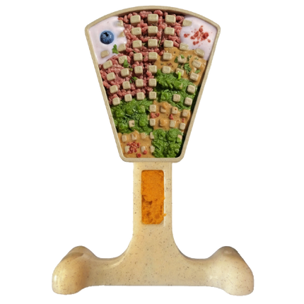 Dog Toy Waffle Tower Nylon Chew & Enrichment Toy | 2-in-1 for Aggressive Chewers