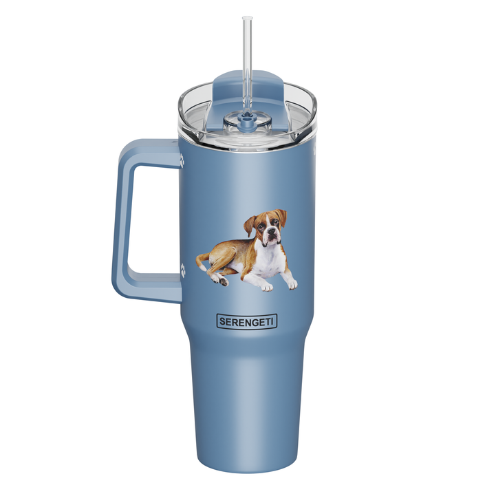 Boxer, uc 40 oz Tumbler with Handle and Straw Lid