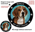 Beagle My Best Friend Circular Magnet