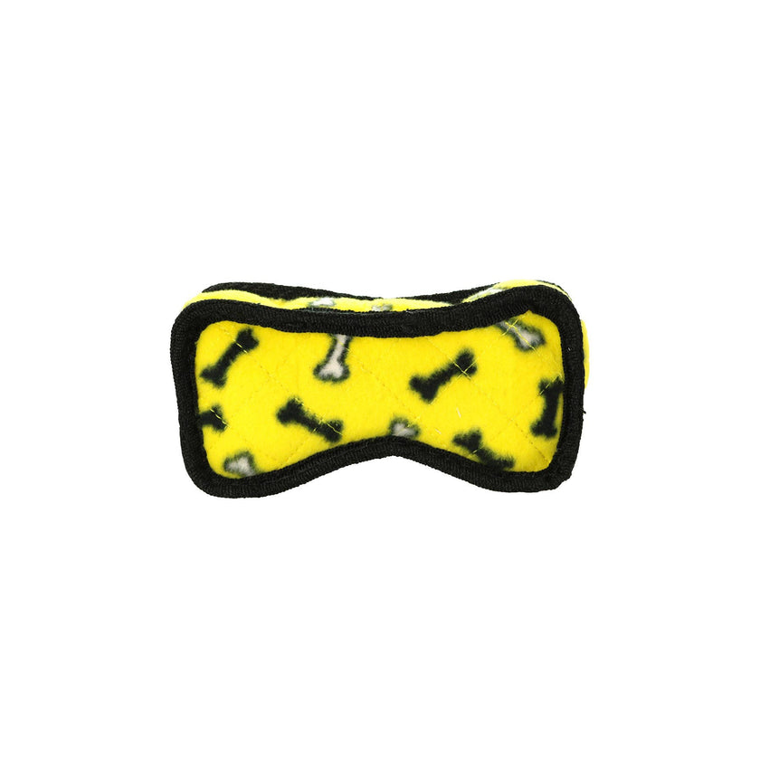 Tuffy Jr Bone 2 - Yellow, Durable, Tough, Squeaky Dog Toy
