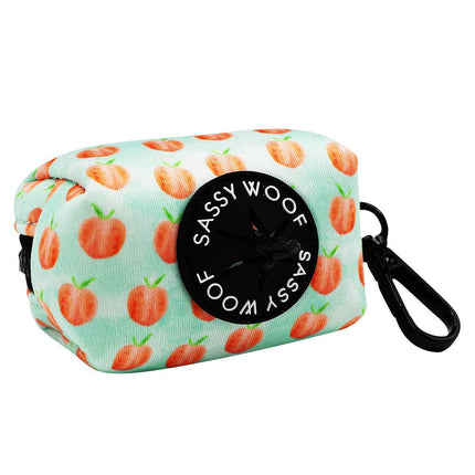 Dog Waste Bag Holder Peach Please With Clasp