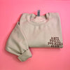 Anti Social Dog Moms Club Embroidered Sweater