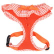 Checkered Ruffle Dog Harness Over-the-Head Vivien