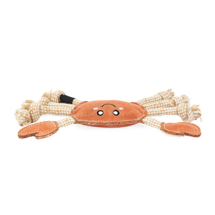 EcoZippy Suede and Rope Buddies - Crab