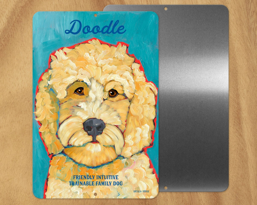 Doodle (Cream) -UD Metal Sign