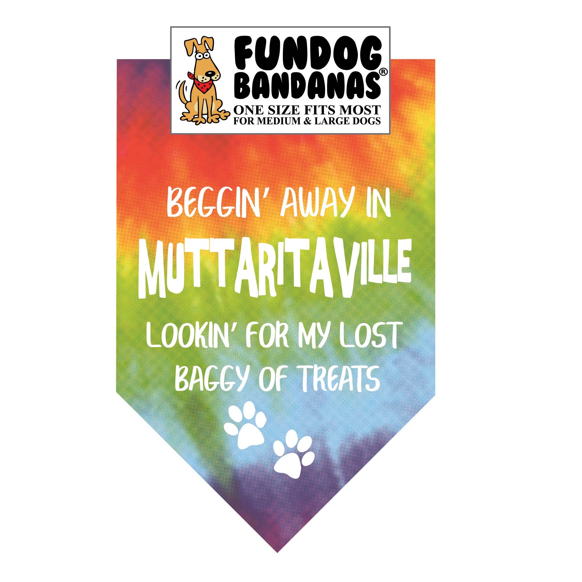 Beggin Away in Muttaritaville Cotton Bandana