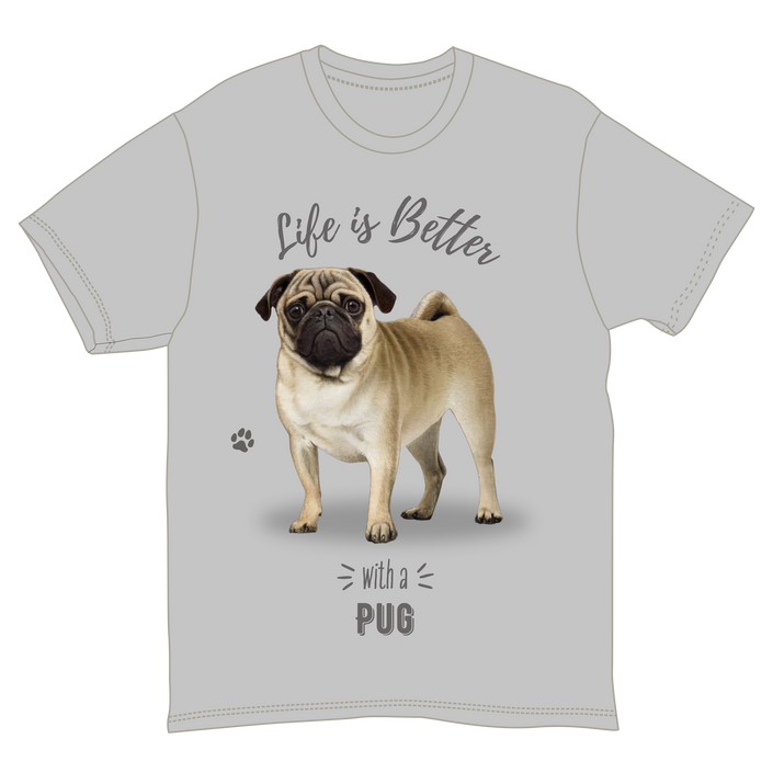 Pug Dog Tee Shirt Unisex