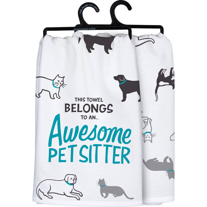 Awesome Pet Sitter Kitchen Towel