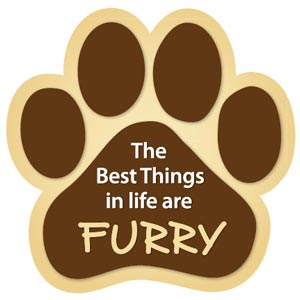 Show off your love for your favorite furry friend with our The Best Things in Life Are Furry Paw Magnet! Perfect for your car trunk or any magnetic surface, this adorable paw-shaped magnet features a vibrant image of your favorite dog or cat breed saying. Made from durable, weather-resistant materials, it’s designed to withstand the elements while adding a touch of personality to your vehicle or home.