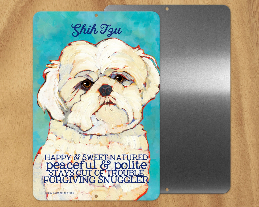 Shih Tzu (White) -UD Metal Sign