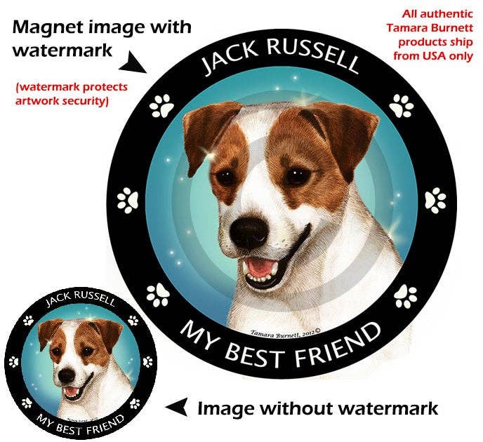 Jack Russell My Best Friend Circular Magnet